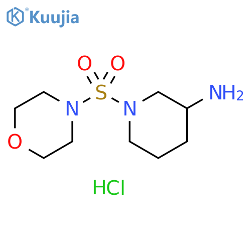 1-(morpholine-4-sulfonyl)piperidin-3-amine hydrochloride structure