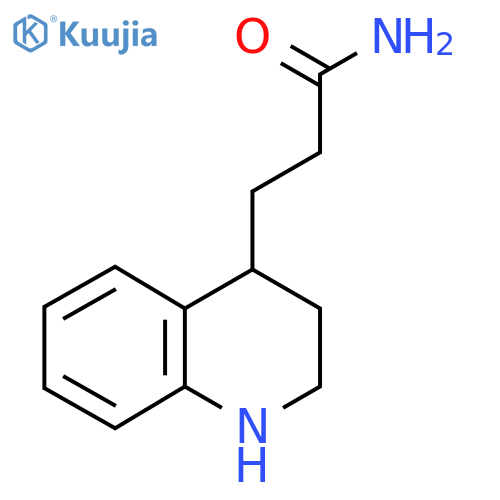 3-(1,2,3,4-Tetrahydroquinolin-4-yl)propanamide structure