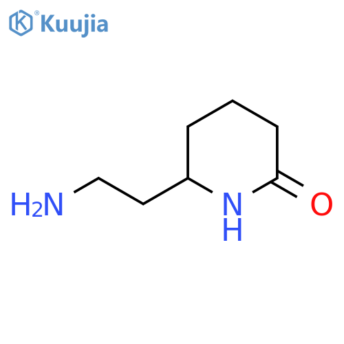2-Piperidinone, 6-(2-aminoethyl)- structure