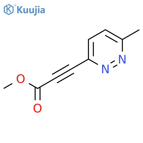 Methyl 3-(6-methylpyridazin-3-yl)prop-2-ynoate structure