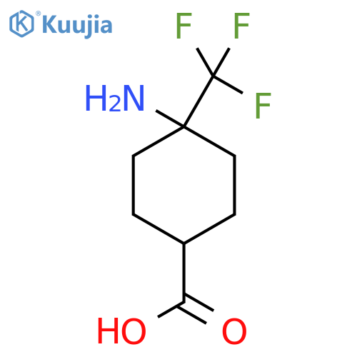 4-amino-4-(trifluoromethyl)cyclohexanecarboxylic acid structure