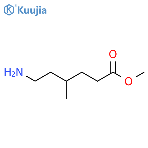 Methyl 6-amino-4-methylhexanoate structure