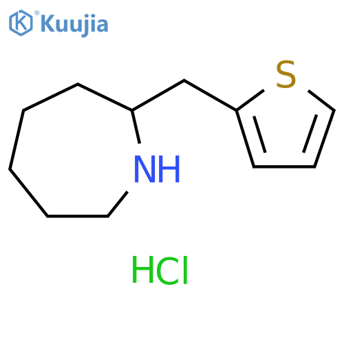 2-[(thiophen-2-yl)methyl]azepane hydrochloride structure