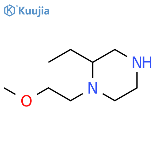 2-ethyl-1-(2-methoxyethyl)piperazine structure