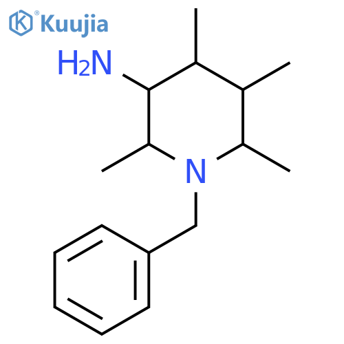 1-Benzyl-2,4,5,6-tetramethylpiperidin-3-amine structure