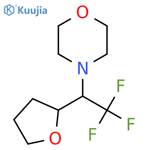 4-[2,2,2-Trifluoro-1-(oxolan-2-yl)ethyl]morpholine structure