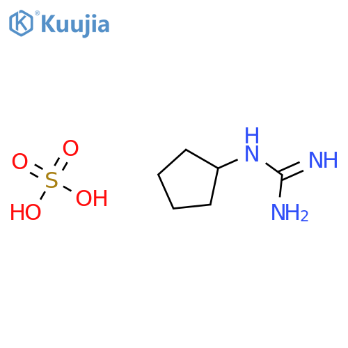 1-cyclopentylguanidine;hemi(sulfuric acid) structure