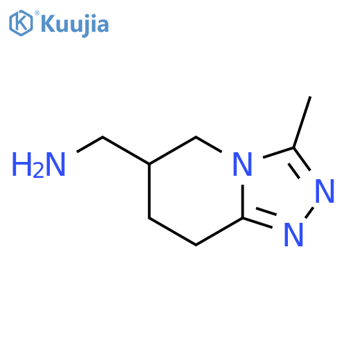 (3-methyl-5,6,7,8-tetrahydro-[1,2,4]triazolo[4,3-a]pyridin-6-yl)methanamine structure
