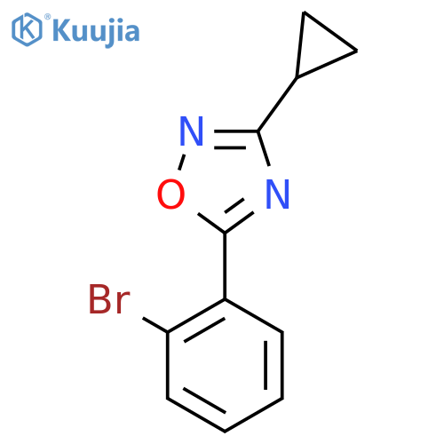5-(2-Bromophenyl)-3-cyclopropyl-1,2,4-oxadiazole structure