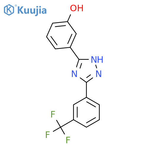 3-(5-(3-(Trifluoromethyl)phenyl)-1H-1,2,4-triazol-3-yl)phenol structure