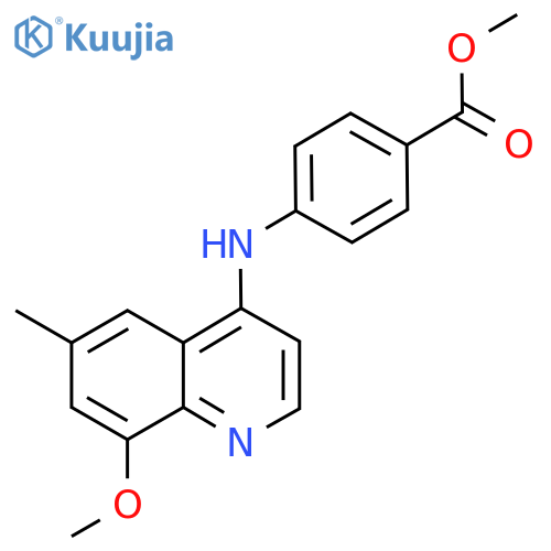 Methyl 4-((8-methoxy-6-methylquinolin-4-yl)amino)benzoate structure