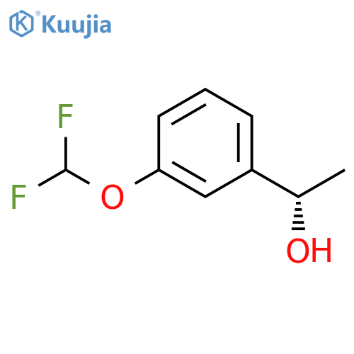 (1S)-1-3-(difluoromethoxy)phenylethan-1-ol structure