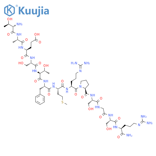 H-Thr-Ala-Glu-Ser-Thr-Phe-Met-Arg-Pro-Ser-Gly-Ser-Arg-NH2 structure