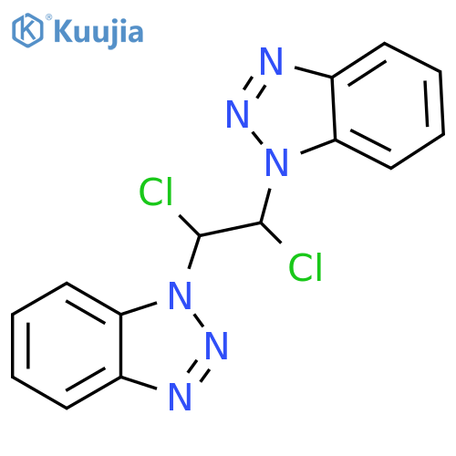 1-[2-(1H-1,2,3-Benzotriazol-1-yl)-1,2-dichloroethyl]-1H-1,2,3-benzotriazole structure