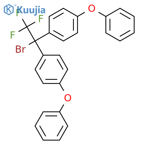 Benzene, 1,1'-(1-bromo-2,2,2-trifluoroethylidene)bis[4-phenoxy- structure