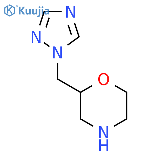 2-[(1H-1,2,4-triazol-1-yl)methyl]morpholine structure