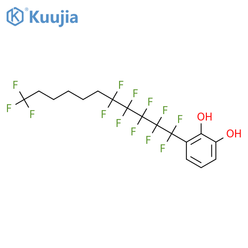 1,2-Benzenediol,3-(6,6,7,7,8,8,9,9,10,10,11,11,11-tridecafluoroundecyl)- structure
