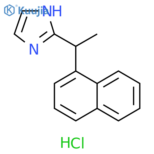 1H-Imidazole, 2-[1-(1-naphthalenyl)ethyl]-, monohydrochloride structure