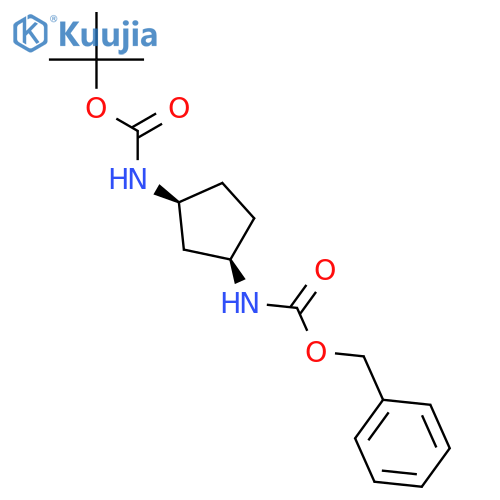(1S,3R)-1-(Boc-amino)-3-(Cbz-amino)cyclopentane structure