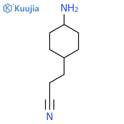 3-(trans-4-Aminocyclohexyl)propanenitrile structure
