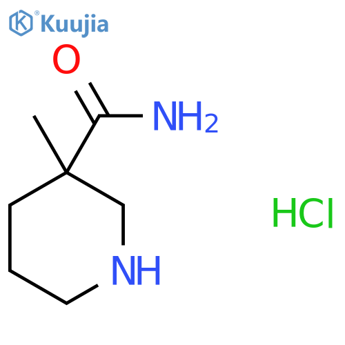 3-Methyl-piperidine-3-carboxylic acid amide hydrochloride structure