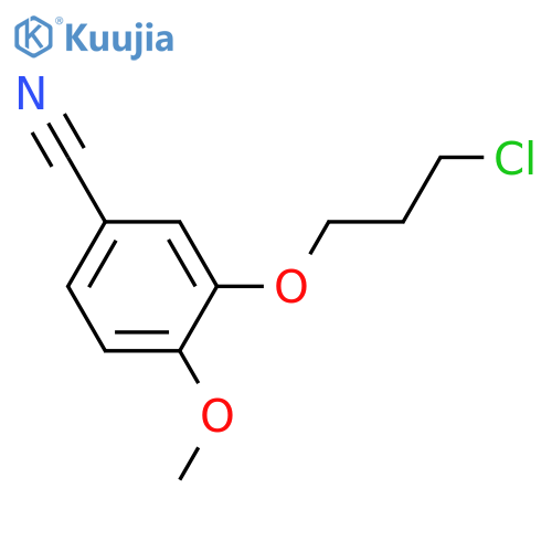 Benzonitrile, 3-(3-chloropropoxy)-4-methoxy- structure