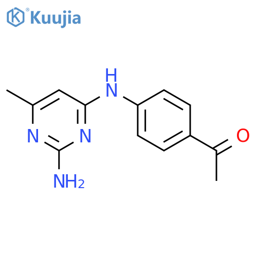 Ethanone, 1-[4-[(2-amino-6-methyl-4-pyrimidinyl)amino]phenyl]- structure