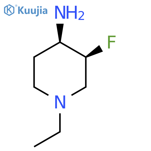 (3S,4R)-1-Ethyl-3-fluoro-piperidin-4-ylamine structure