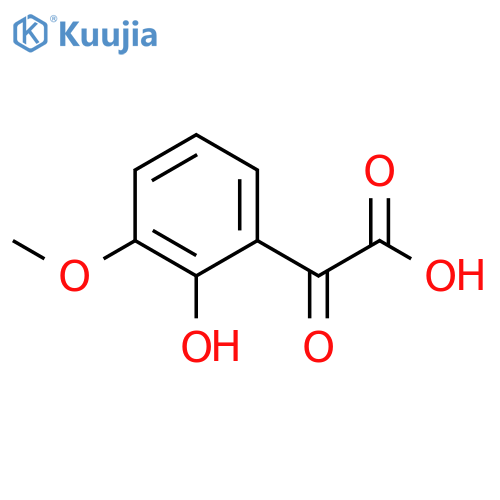 2-(2-hydroxy-3-methoxyphenyl)-2-oxoacetic acid structure