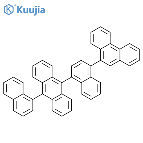 Anthracene, 9-(1-naphthalenyl)-10-[4-(9-phenanthrenyl)-1-naphthalenyl]- structure