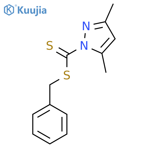 benzyl 3,5-dimethyl-1H-pyrazole-1-carbodithioate structure