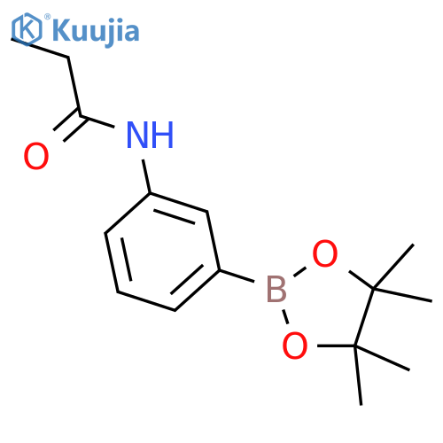 N-3-(Tetramethyl-1,3,2-dioxaborolan-2-yl)phenylpropanamide structure