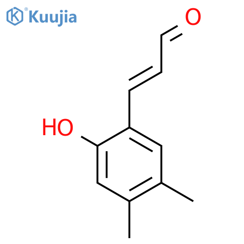 3-(2-hydroxy-4,5-dimethylphenyl)prop-2-enal structure