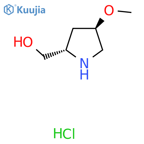 [(2S,4R)-4-methoxypyrrolidin-2-yl]methanol;hydrochloride structure