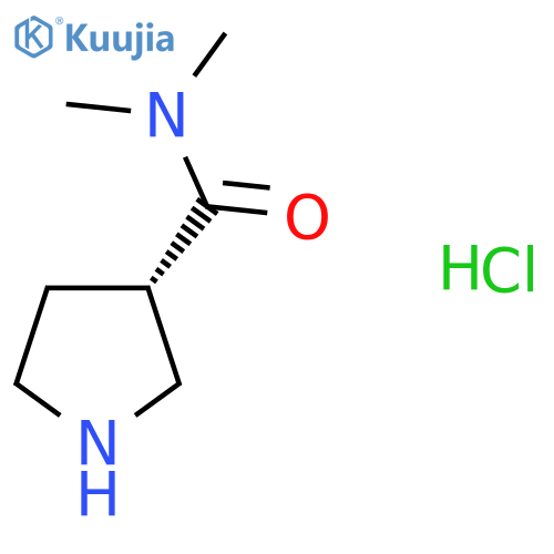 (3S)-N,N-dimethylpyrrolidine-3-carboxamide hydrochloride structure