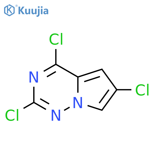 Pyrrolo[2,1-f][1,2,4]triazine, 2,4,6-trichloro- structure