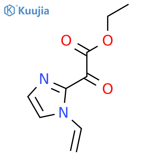 1-ethenyl-α-oxo-1H-Imidazole-2-acetic acid ethyl ester structure