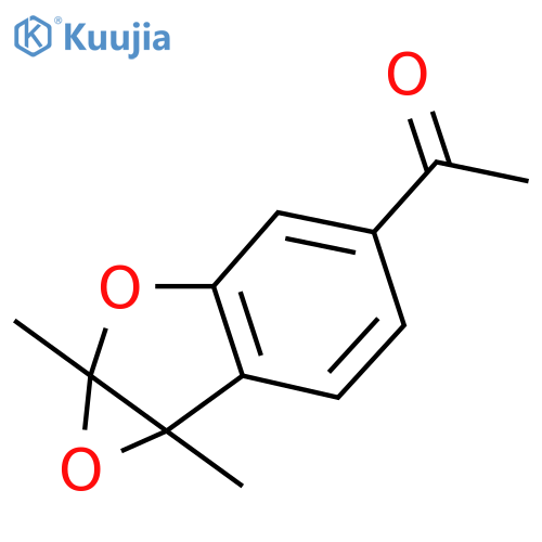 1-(1a,6b-Dihydro-1a,6b-dimethyloxireno(b)benzofuran-4-yl)ethanone structure