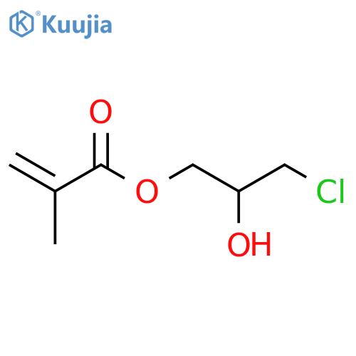(3-Chloro-2-hydroxypropyl) 2-Methylprop-2-enoate structure