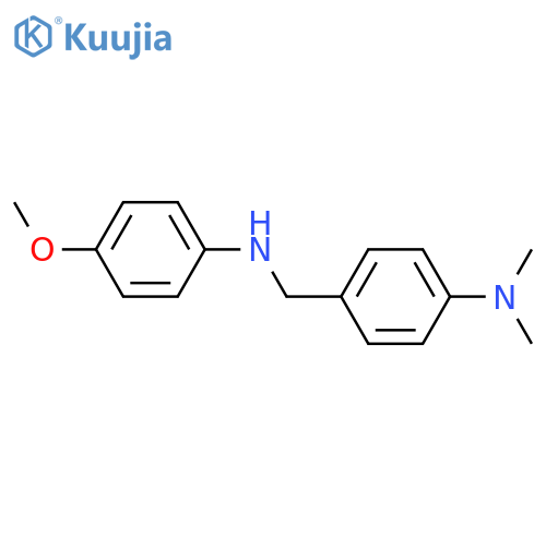 N-{4-(dimethylamino)phenylmethyl}-4-methoxyaniline structure