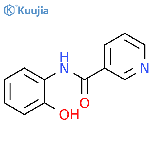 3-Pyridinecarboxamide, N-(2-hydroxyphenyl)- structure