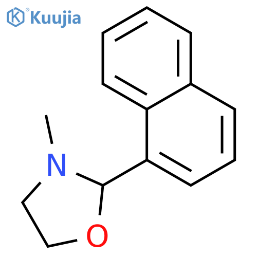 Oxazolidine, 3-methyl-2-(1-naphthalenyl)- structure