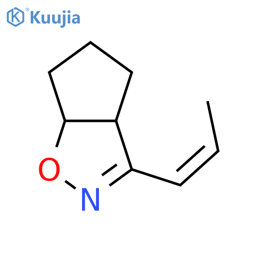 4H-Cyclopent[d]isoxazole,3a,5,6,6a-tetrahydro-3-(1-propen-1-yl)- structure