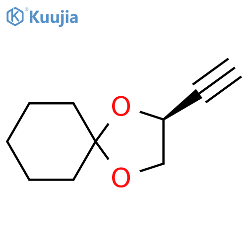 1,4-Dioxaspiro[4.5]decane, 2-ethynyl-, (S)- structure
