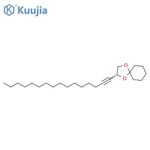 1,4-Dioxaspiro[4.5]decane, 2-(1-hexadecynyl)-, (R)- structure