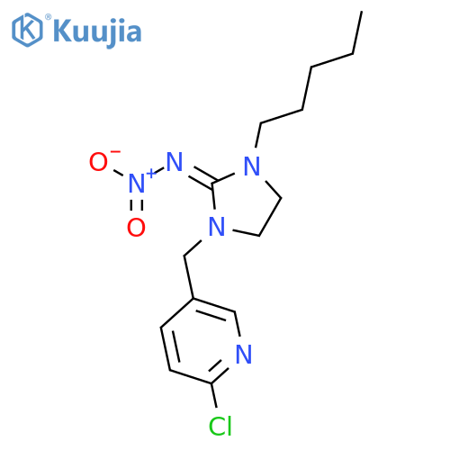 2-Imidazolidinimine, 1-[(6-chloro-3-pyridinyl)methyl]-N-nitro-3-pentyl- structure
