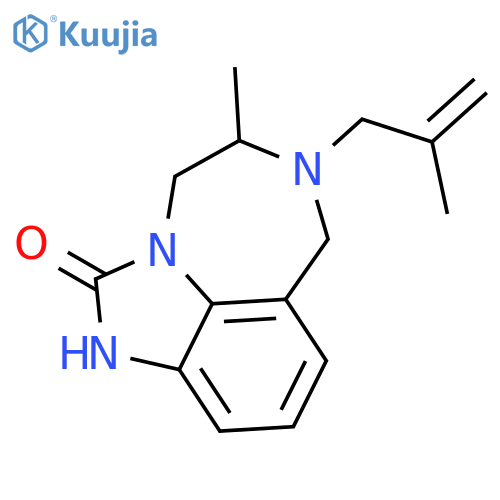 5-methyl-6-(2-methylprop-2-en-1-yl)-4,5,6,7-tetrahydroimidazo[4,5,1-jk][1,4]benzodiazepin-2(1H)-one structure