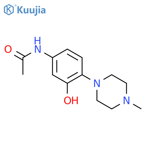 N-[3-hydroxy-4-(4-methyl-1-piperazinyl)phenyl]-Acetamide structure