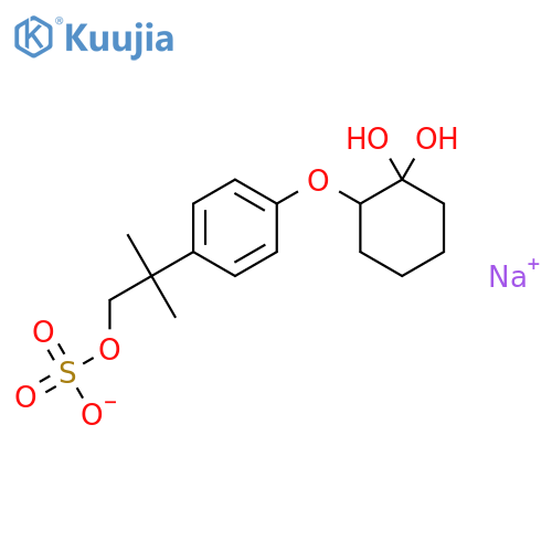 Cyclohexanediol,[4-[1,1-dimethyl-2-(sulfooxy)ethyl]phenoxy]-, monosodium salt (9CI) structure