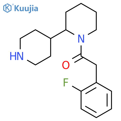 2-(2-Fluorophenyl)-1-(2-piperidin-4-ylpiperidin-1-yl)ethanone structure